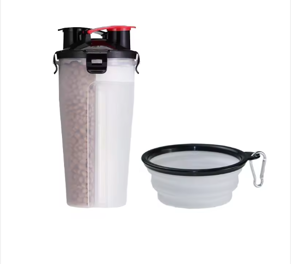 2-in-1 Collapsible Travel Pet Bottle
